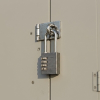 Cadenas carré en aluminium de qualité supérieure, sans clé, à code à 3 ou 4 chiffres, avec roulement à billes, étanche IP65, léger
