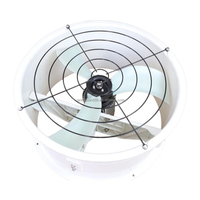 Ventilateurs à pression négative en plastique renforcé de fibre de verre de 350 mm et ventilateurs d'extraction industriels résistants à la corrosion et facilement disponibles