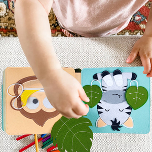 Libro Sensoriale Montessori in Feltro Morbido per Bambini e Neonati, Giocattolo Educativo Prescolare 20x20cm Unisex - Product Image 5