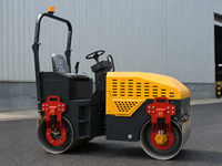 Compacteur routier vibrant à double tambour pour asphalte et matériaux agrégés avec moteur haute performance