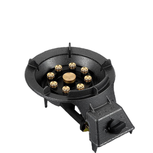 Estufa de gas de hierro fundido de 4800W, cabezal de quemador de cobre puro de <span class=keywords><strong>9</strong></span> y encendido piezoeléctrico de cerámica con FFD <span class=keywords><strong>Pro</strong></span>-Grade para cocina doméstica y comercial - Product Image 1