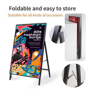 Exhibidor Vertical Portátil A1/A2 Personalizado, Cartel Publicitario con Caja <span class=keywords><strong>de</strong></span> Luz Grande - Product Image 5