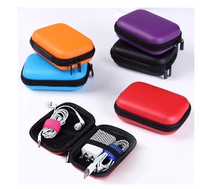 Sac de rangement pour écouteurs EVA boîte de rangement pochettes pour écouteurs intra-auriculaires étui de rangement transport pratique pour casque ligne de données livraison directe