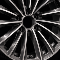 Nouvelle jante en alliage d'aluminium forgé à 15 rayons, style turbine, bicolore, finition usinée argent et bronze, logo personnalisé, jante de voiture 16-22 pouces