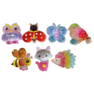 Breloques en résine à thème animal, accessoires DIY, décorations pour chaussures, autocollants pour tasses, pailles à colle crème, garnitures pour coiffes, hibou transfrontalier - Product Image 5