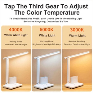 Lampe de table LED rechargeable la plus vendue, lampe de lecture décorative, lampe de table LED pour étudiant - Product Image 4