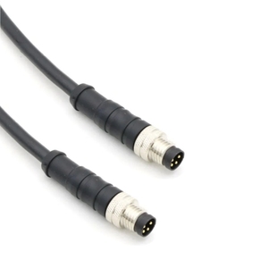 สายเคเบิลแบบปลายเดี่ยว M8 ตัวผู้ แบบมุมฉาก 90 องศา พร้อมปลั๊กต่อแบบ Pigtail - Product Image 3