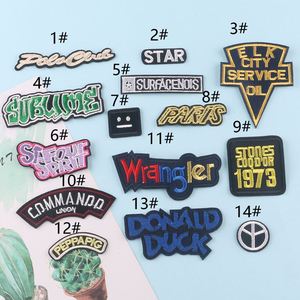 New Design Embroidery Words Letter Applique for Hoodies Hat Decoration - Product Image 2