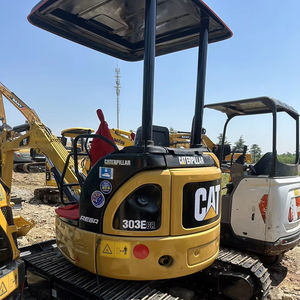 Mini-excavatrice Cat 303E de bonne qualité, prix bas, 3 tonnes, mini-excavatrice Cat petite et bon marché, excavatrice d'occasion - Product Image 1