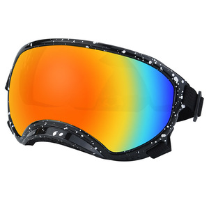 Lunettes de protection pour chiens, motif à pois, en plastique, style sport, résistantes aux UV, toutes saisons, modèle 3015 - Product Image 2