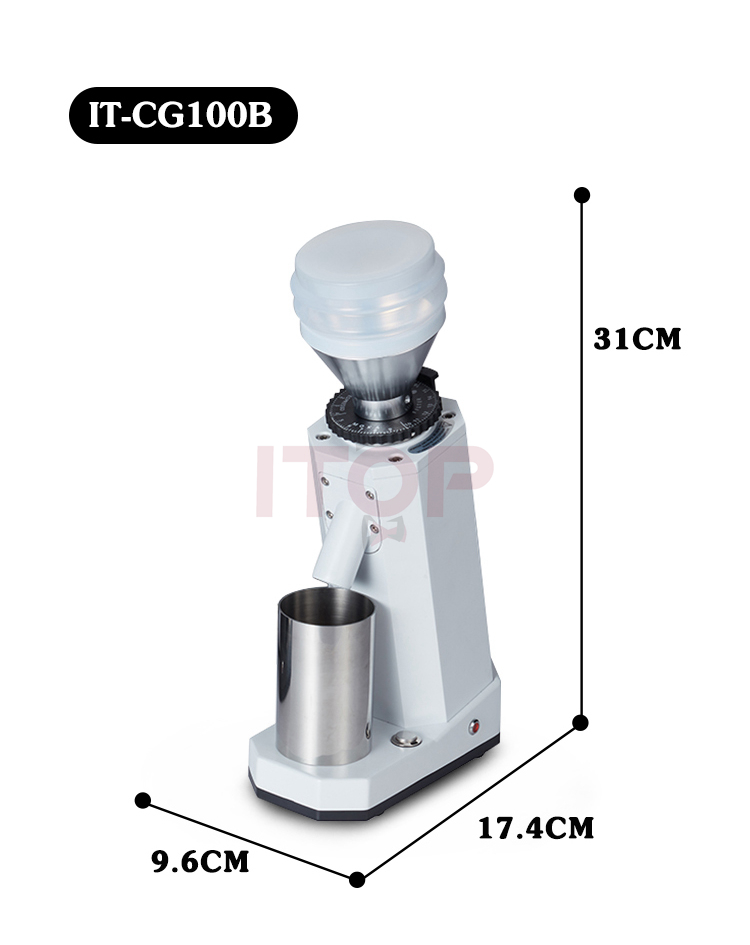 RRH Molinillos de café de rebabas, Molinillo de café eléctrico profesional,  Molinillo automático de molino de rebabas, 8.82 oz de grano de café en  polvo máquina de pulir 110V, rojo : Hogar y Cocina 