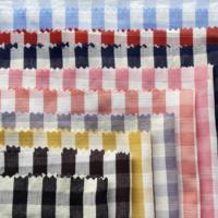 Tissu Doux et Coloré Classique Extensible en Polyester Coton à Carreaux Uni Tissé de Luxe pour Chemises Uniformes Costumes Robes Garçons Filles Vente en Gros