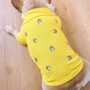 Camisa de manga corta cómoda de algodón gris con estampado bonito para perros pequeños y medianos, para primavera, verano, Halloween, alta calidad - Product Image 2