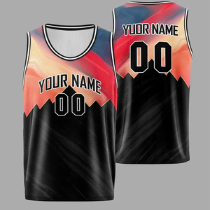 Maillots de basket-ball personnalisés imprimés, respirants, antibactériens, anti-transpiration, grandes tailles, unisexe, vêtements de sport pour adultes - Product Image 4