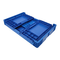 Caisses de rangement pliables en plastique PP recyclable avec poignée pratique, personnalisables, capacité de 40 kg, volume de 54 L, marque WLL, épaisseur de 3 mm