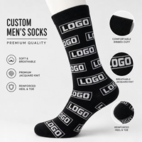 Chaussettes habillées pour hommes en coton et bambou, design OEM intégral personnalisé, de haute qualité, noires, avec motifs fantaisie et lettres originales