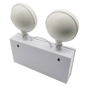 Lampes d'urgence LED <span class=keywords><strong>à</strong></span> haute luminosité <span class=keywords><strong>à</strong></span> deux têtes, alimentées par batterie, avec 3 heures d'autonomie, construction en fer et PC, lumière du jour 6000K - Product Image 5