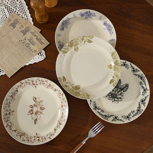 Assiette en céramique pour la maison et la cuisine, assiette à thé de l'après-midi, assiette à dessert supérieure, assiette à petit-déjeuner - Product Image 3