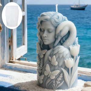 Molde de Silicona para Velas con Efecto de Luz, Diseño Lago de Cisnes de Ensueño, para Decoración Ambiental, Meditación y Exhibición Artística, Marca TangChu - Product Image 1