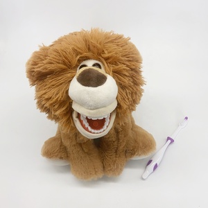 Hot bán phong cách mới nha khoa động vật sư tử trẻ em Bàn Chải Răng giảng dạy đồ chơi sang trọng - Product Image 2