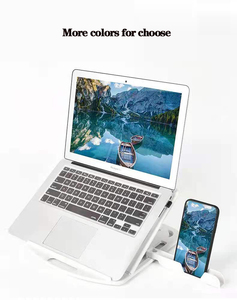 인체 공학적 360 회전 플라스틱 6 레벨 조절 접이식 노트북 쿨러 스탠드 확장 전화 홀더 - Product Image 5