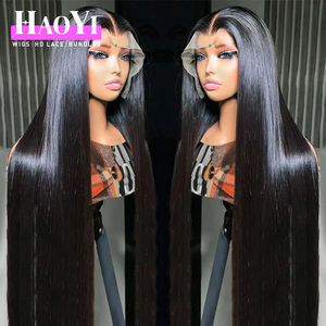 Peluca de Cabello Humano Natural Virgen Indio al por Mayor, Densidad 220%, Peluca Frontal Completa HD 13x6 con Encaje Transparente - Product Image 5