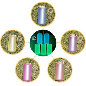 Gobelet en verre vierge de 16 oz en forme de canette de bière, à changement de couleur, pour transfert par sublimation blanche, expédition gratuite depuis l'entrepôt américain - Product Image 3