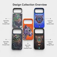 Coque de téléphone de luxe 3D avec strass incrustés tête de léopard et pierres précieuses scintillantes pour iPhone 17 16 Pro Max, mode féminine