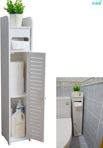 Small Bathroom <strong>Storage</strong> <strong>Corner</strong> Floor <strong>Cabinet</strong> with Doors and Shelves Hot Sales Toilet Paper Holder Stand for Small Spaces - Product Image 2