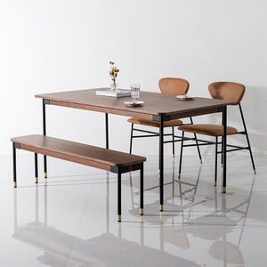 Домашний современный простой легкий роскошный стол и стул из массива дерева - Product Image 1