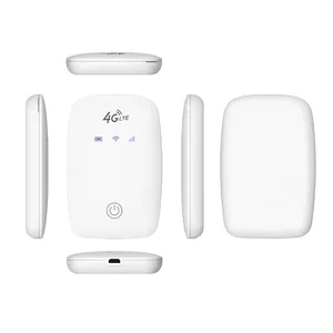 Roteador portátil recarregável WiFi 4g SIM para celular, 150Mbps, 5G, 6 Wi-Fi, roteador portátil 2100mAh, mini roteador de bolso