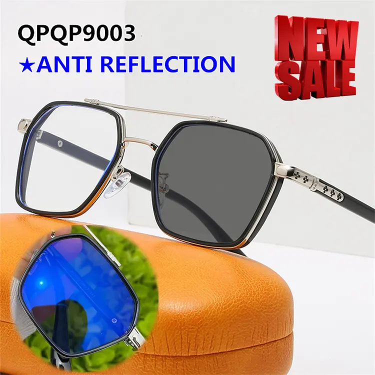 Gafas fotocromáticas de metal óptico cateye rojo luneta fotogray anti reflejo mujer damas qingqing anti luz azul mujeres