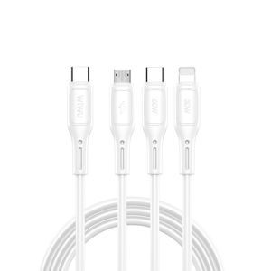 WiWU 60W 1M TPE 60HZ USB C Câble micro de données 5A <span class=keywords><strong>iPhone</strong></span> pour Samsung Mobiles Tablettes Ordinateurs Chargement USB Fonction d'alimentation OEM ODM - Product Image 1