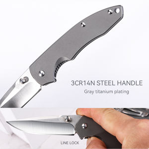 Fabrika doğrudan satış 7073LUC-SK kamp Survival katlanır Pocket Knife paslanmaz çelik bıçak - Product Image 5