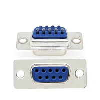 Connecteur de port série DB9 femelle/mâle à 9 broches type de soudage port série RS232 port COM connecteur à double rangée à 9 broches de haute qualité