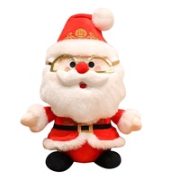 Peluche Père Noël Mignonne, Jouet en Peluche Doux pour Noël, Idéal pour Machines à Pinces d'Arcade, Fournitures en Gros