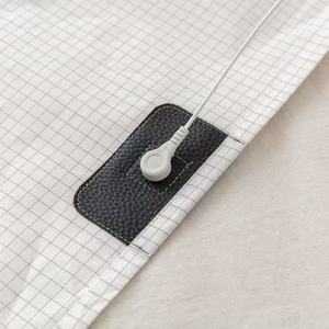 90% Set di lenzuola organiche con messa a terra in 10% di cotone organico puro argento ha migliorato la biancheria da letto per uso ospedaliero - Product Image 4