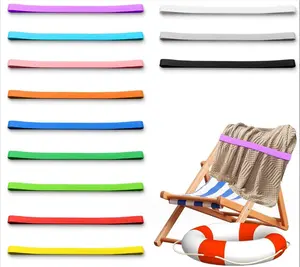 Kursi pantai karet elastis klip handuk pantai pegangan tali handuk silikon untuk liburan kolam renang santai kursi jelajah