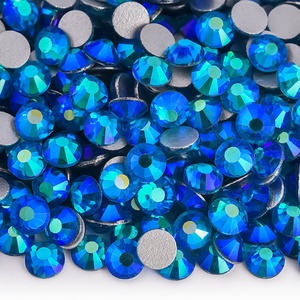 OLeeya Strass en verre en gros, Cristal AB à dos plat, Non thermocollant, Pierre diamantée scintillante pour vêtements et nail art - Product Image 3