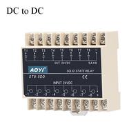 Relais statique multi-canaux AOYI ST8-5DD 8 voies CC 24VDC NPN pour contrôle PLC, électrovanne et voyant lumineux