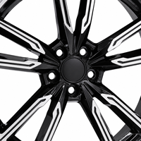 Vente chaude usine – Jantes en alliage moulé noir brillant AL 20 22 pouces 5x120 pour voitures de tourisme, ajustement précis pour les modèles BMW populaires