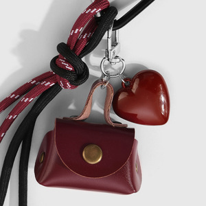 Porte-clés DIY à haute valeur esthétique, tendance populaire sur Instagram, imitation perle, boule de <span class=keywords><strong>laine</strong></span>, papillon, nœud, amour, tissé, doux - Product Image 4