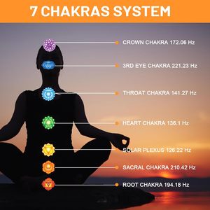Conjunto de Diapasões de 8 Chakras com Ativador para Reparação de DNA, Meditação, Reiki, Terapia Sonora, em Liga de Alumínio Ponderada, HARP Yoga Espiritual OEM - Product Image 5