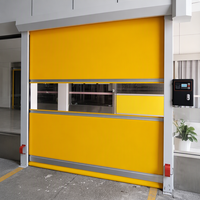Volet roulant électrique latéral moderne en PVC avec composants en acier inoxydable et finition étanche pour l'intérieur d'atelier