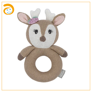 Juguete Sensorial <span class=keywords><strong>de</strong></span> <span class=keywords><strong>Ganchillo</strong></span> para Bebé: Conejo, Oso, León <span class=keywords><strong>de</strong></span> Peluche con Sonajero y Mordedor <span class=keywords><strong>de</strong></span> Madera Suave, Regalo para Recién Nacidos - Product Image 6