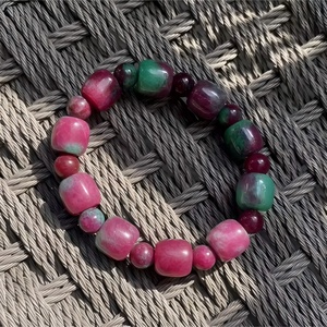 1 Radiant Green Quartz Crystal <b>Bracelet</b> With Prehnite Beads Elegant and Timeless Fine Jewelry Bangle Gemstone <b>Bracelets</b>: - Product Image 5