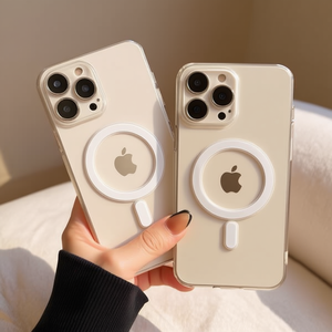 Funda Magnética Transparente Anticaídas para iPhone 15 Pro, Marca DAM - Product Image 2