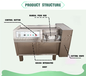 Suministro directo de fábrica Máquinas automáticas para cortar carne congelada Precio de maquinaria para triturar cubos de carne - Product Image 5