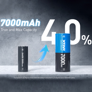 แบตเตอรี่ XTAR ความจุสูงสุด 3.6V สำหรับไฟฉาย รุ่น 26650 7000mAh แบตเตอรี่ลิเธียมแบบชาร์จได้พร้อมระบบป้องกัน Li-ion 26650 สำหรับไฟฉาย - Product Image 2