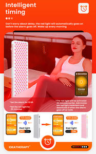 Hot RLPRO300 avec 9 Spectra Red Light Panel - Bluetooth APP Dimmable & Puslse Adjust Skin Care Infrared Therapy Panel Device - Product Image 2